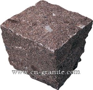 China Red Granite Cubic Stone,Cube Stone for Outside Road Paving,Wholesaler,Quarry Owner-Xiamen Songjia