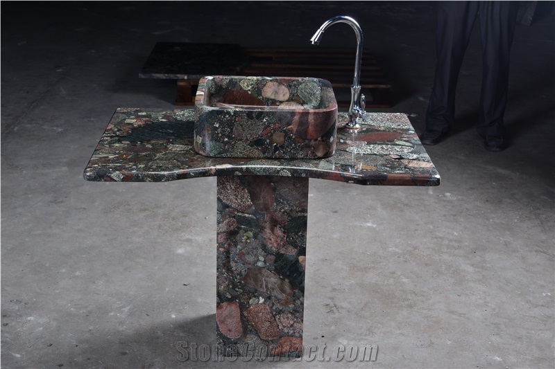 Chinese Granite Bath Sink Wash Basins Granite Wash Bowls Bathrrom Sink Good Price