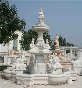 Chinese White Granite Cheap Garden High Quality Fountains, Outdoor Water Fountains on Hot Sales
