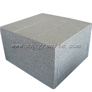 Factory Kerbstone, Chinese Good Price Grey Granite Curbstone, Grey Flamed Side Stone