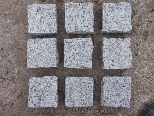 G603 Granite Cube Stone & Paver, Own Quarry Chinese Grey Dark Granite Paving Stone, Floor Covering, Garden Stepping Pavements