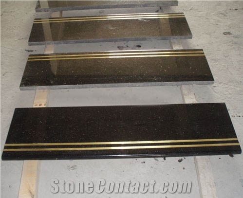High Quality China Black Granite Steps Own Factory Cheap Stone Stair,Polished