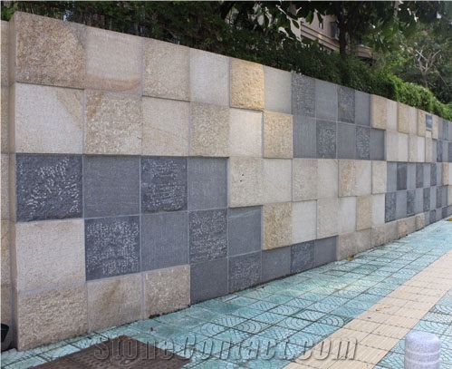 Multicolor Granite Walling Tiles China Building Stone Walling Tiles Buliding Walling Covering Cheap Price