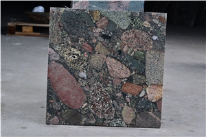 Multicolor Stone, Beautiful Granite Tiles and Slabs Pattern, Own Factory, Cut to Szie, Granite Wall Floor Covering