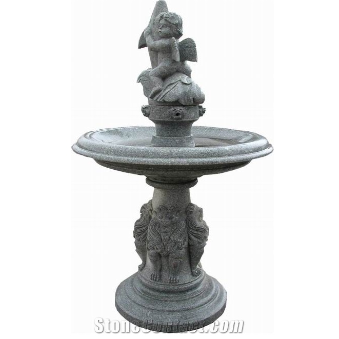 New Style Garden Exterior Granite Fountain Sculptured Fountain with Good Quality