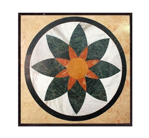 Polished Flower Pattern Marble Medallion, Cutting Floor Covering Pattern, Muticolor Cheap Price Medallion Covering Hot Sale