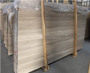 Polished Wooden Grey Sandstone, Marble Tiles& Slabs, China Marble Pattern, Cuto to Size Floor Walling Hot Sale Cheap Price