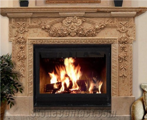 Vantage Design European Style Marble Fireplace Decorating Mantel Marble with Cheap Price on Hot Sale
