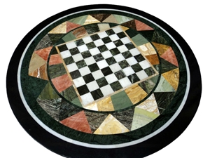 Stone Table Top, Abu Black Marble India Tabletops, Receptions