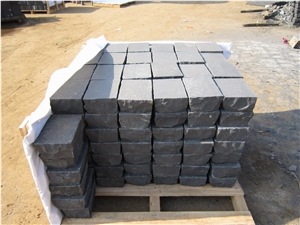 Zhangpu Black China Black Basalt Flamed Pavers/Cubes, Zhangpu Black Basalt Cube Stone & Pavers