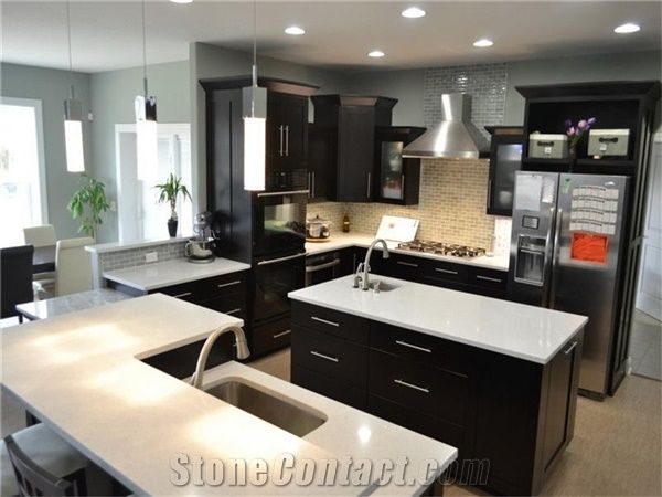 China Engineered Quartz Stone Kitchen Countertop,Beautiful and Friendly Surface Application Meterial for Countertops/Kitchen Tops, Slab Size 3200*1600 or 3000*1400,With the Best and 100% Guaranteed Qu