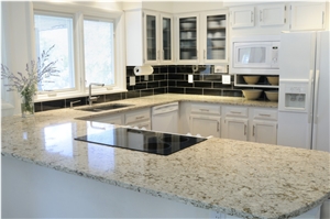 Veined Collection Quartz Kitchen Countertop Non-Porous and Easy to Clean Directly from China Manufacturer with Iso/Nsf Certificate More Durable Than Granite