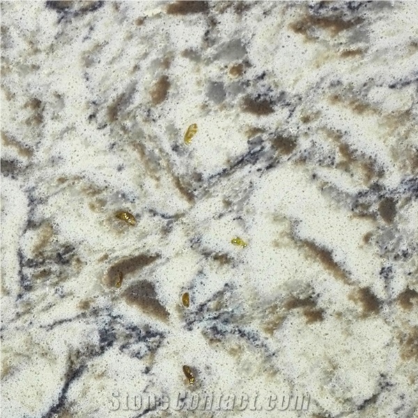 Veined Collection Quartz Kitchen Countertop Non-Porous and Easy to Clean Directly from China Manufacturer with Iso/Nsf Certificate More Durable Than Granite