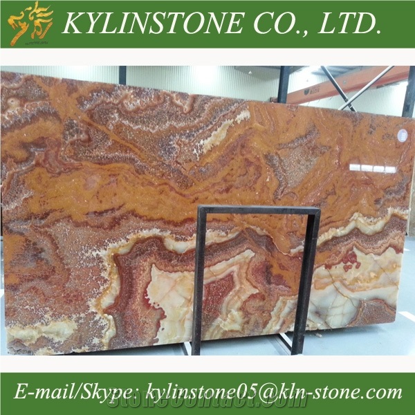 Red Onyx Marble Slabs, Red Dragon Onyx Slabs & Tiles