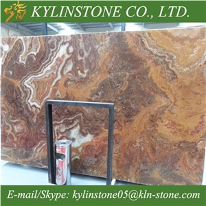 Red Onyx Marble Slabs, Red Dragon Onyx Slabs & Tiles