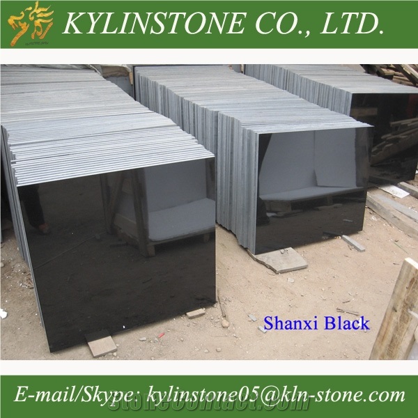 Shanxi Black Granite Tiles, Chinese Black Granite Tiles