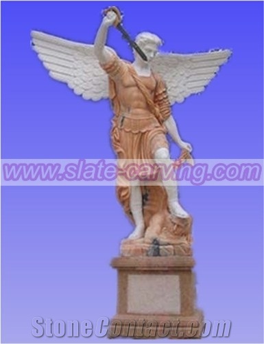 China Brown Marble Angel Sculpture & Statue
