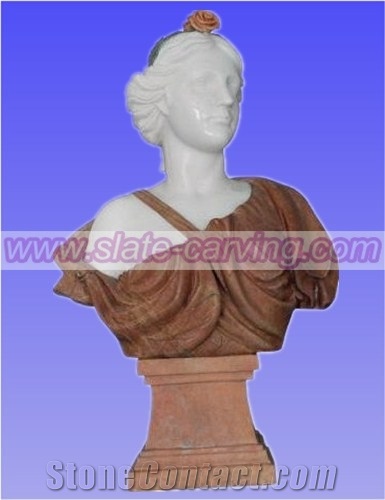 China Multicolor Marble Bust, Sculptures