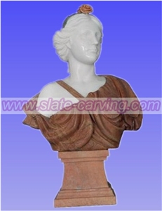 China Multicolor Marble Bust, Sculptures