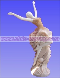 China Multicolor Marble Woman Sculpture & Statue
