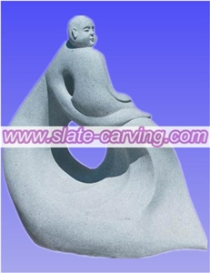 China White Marble Abstract Statues, Carved Statues