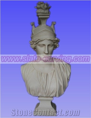 China White Marble Bust