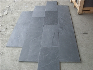 Slate Flooring Tiles, China Black Slate