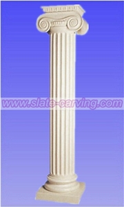 Stone Column, White Marble Column