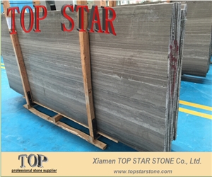 China Athens Coffee Wooden Grain Marble Slabs & Tiles