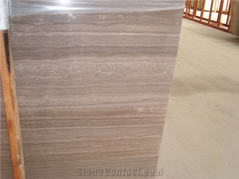 Guizhou Wood Marble Slabs & Tiles Coffee Wood Line