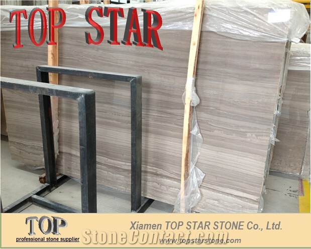 Light Wood Grain Marble Slabs & Tiles Coffee Wooden Natural Stone