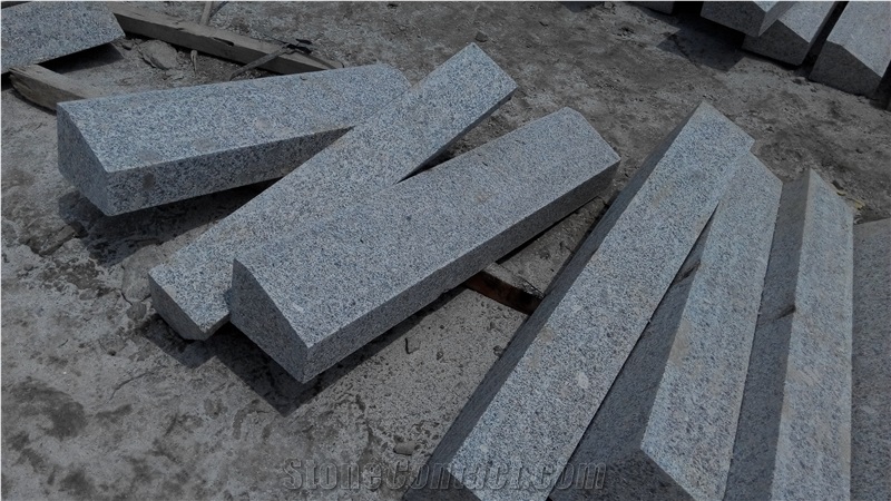 G341 Granite Kerbstones for Norway Market, 13/25(Fas 5*15) Flamed or Bush Hammered