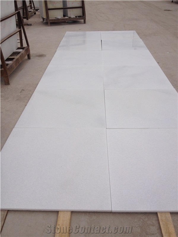 Beautiful Shanxi Crystal White Marble Tiles & Slabs, China White Marble
