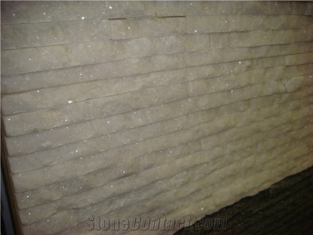 Beautiful White Culture Wall Stone, Crystal White Marble Cultured Stone