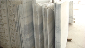 Fantastic Crystal White Wooden Marble Big Slab & Tiles, China White Marble