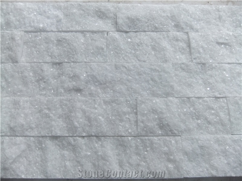 Graceful White Culture Wall Stone, Crystal White Marble Cultured Stone