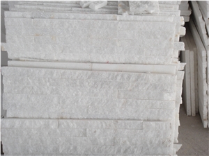 Pretty White Culture Wall Stone, Crystal White Marble Cultured Stone