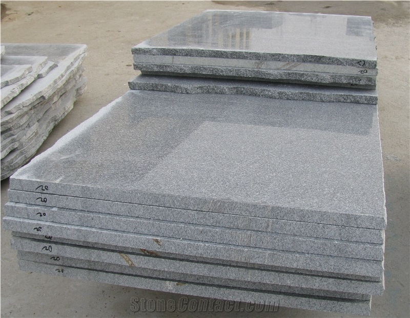 Shandong Royal Grey Granite Tiles & Slabs, Royal Royal Granite/Dark Grey Granite/Qilu Grey Granite