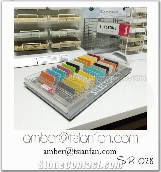 Quartz , Artificial Stone Sample Table Display Stand Sr028