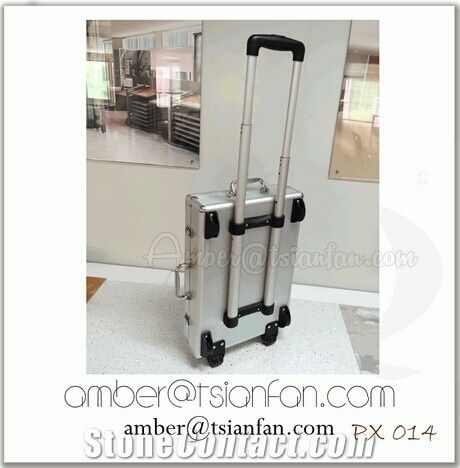 Stone Sample Traveling Suitcase For Granite , Marble