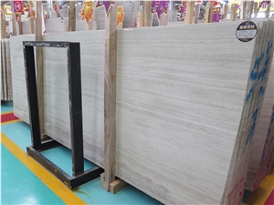 White Wooden Marble Wood Vein Chinese Marble, White Wood Grain Marble Slabs