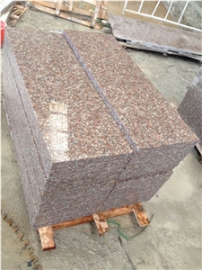 Chinese Cheapest G687 Granite Tiles & Slabs, Peach Red Granite