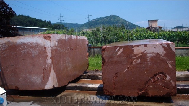 Rosso Cait Marble Blocks