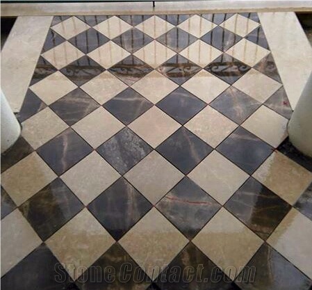 Komani Limestone and Kamen Vranovici Floor Pattern