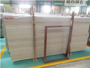China White Wood Vein Cut Marble Slab&Tile,Floorin