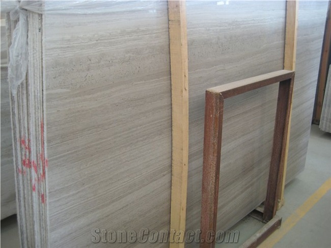A Grade Timber White Marble Tiles for Flooring and Wall Cladding, China White Marble