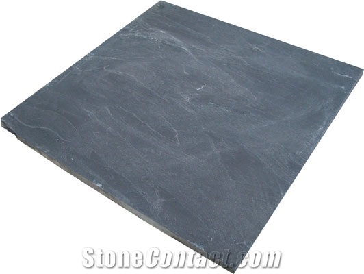 Black Slate Tiles & Slabs, China Black Slate Garden Floor Stepping Patio