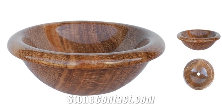 China Kitchen/Bathroom Brown Marble Sinks, Brown Marble Sinks & Basins