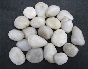 China White Marble Pebble River Stone