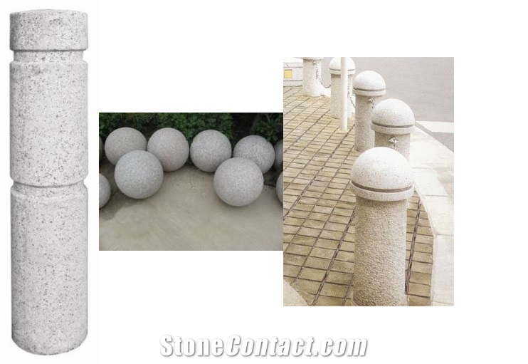 Grey Granite Parking Stone, Car Parking Ball, Grey Granite Landscaping Natural Stone